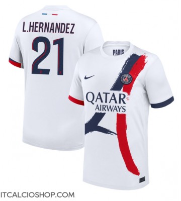 Paris Saint-Germain Lucas Hernandez #21 Seconda Maglia 2024-25 Manica Corta